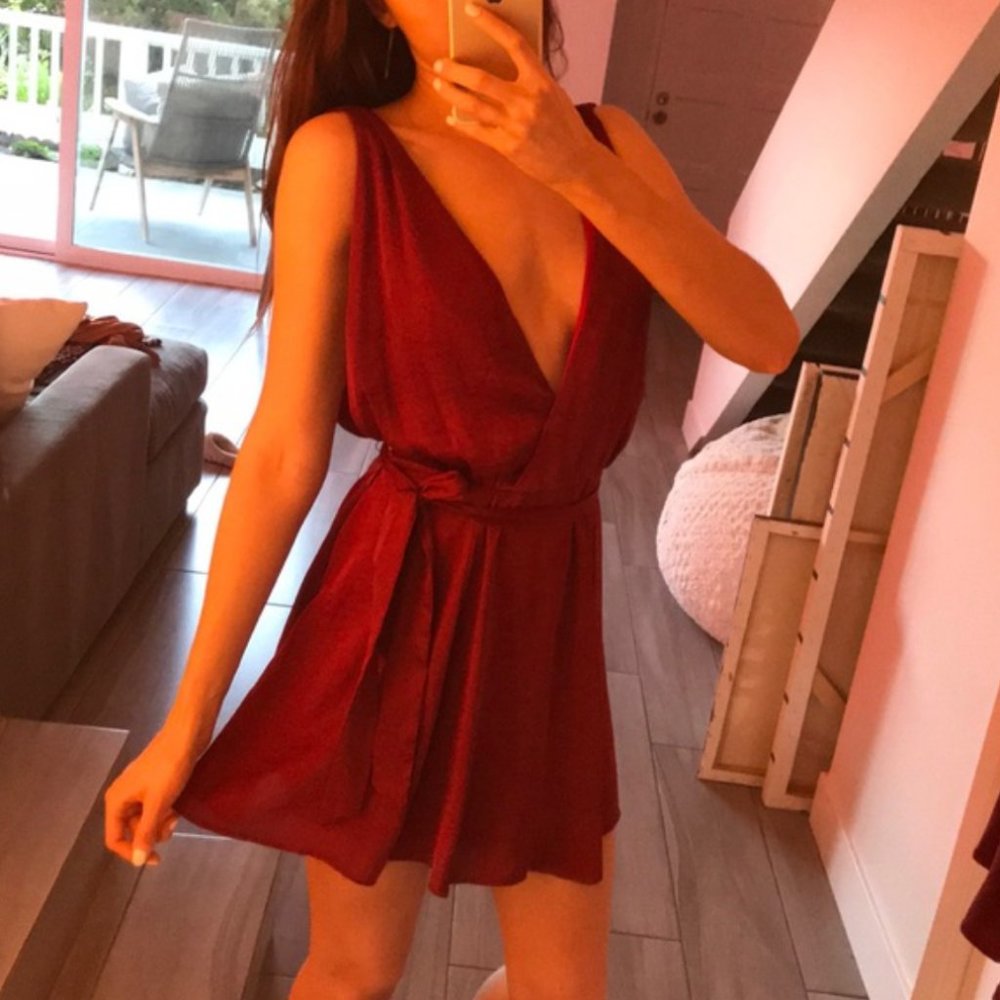 Show Me Your MuMu Red Mini Dress